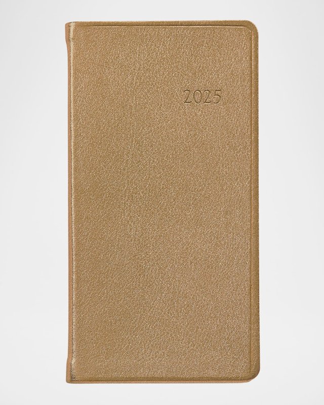 2025 6" Leather Pocket Datebook